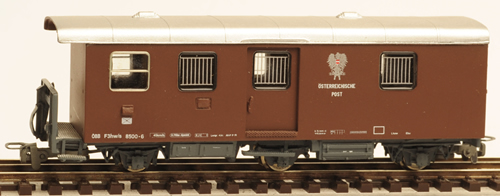 Ferro Train 708-500 - Austrian ÖBB F3ho/s 8500-6 , 3 ax postal car brown